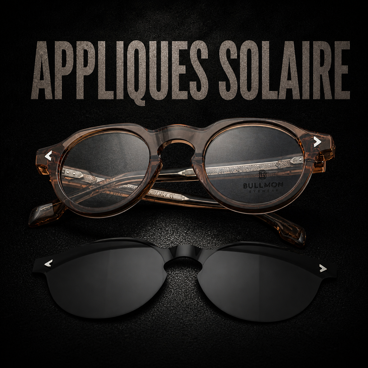 Lunettes avec appliques solaire